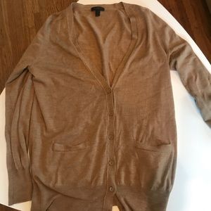 Long J.Crew Merino Wool Cardigan